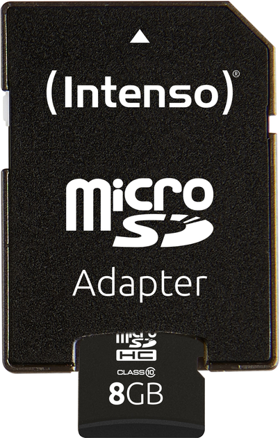 Karta pamięci Intenso microSDHC Class 10 8GB + adapter SD (3413460) - obraz 3