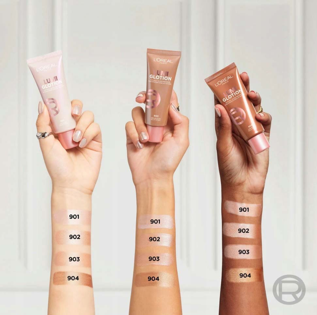 Хайлайтер для обличчя L'Oreal Paris Lumi Glotion 903 Medium Glow 40 мл (3600524150570) - зображення 3