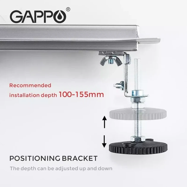 Трап душевой из нержавеющей стали 70*700 мм GAPPO G87007-3 - изображение 5