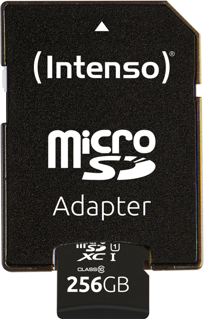 Карта пам'яті Intenso microSDXC UHS-I Performance Class 10 256GB + SD адаптер (3424492) - зображення 3