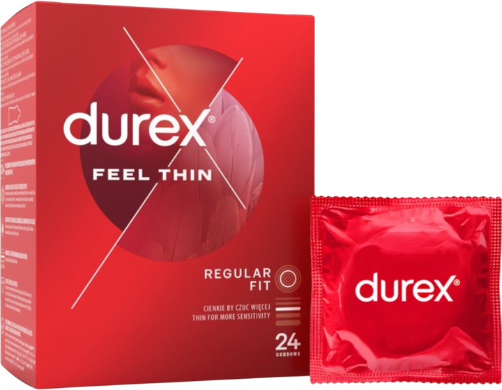 Prezerwatywy Durex Feel Thin 24 szt (5900627117738) - obraz 1