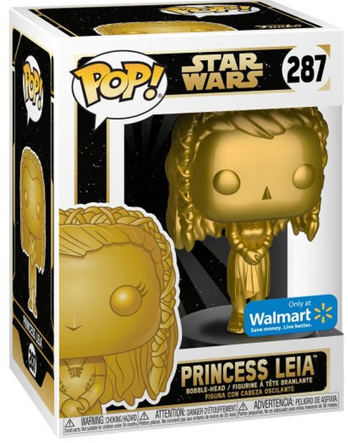 Figurka do gier Funko Pop Star Wars Golden Princess Leia (0889698430173) - obraz 1