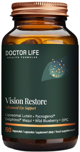 Suplement diety Doctor Life Vision Restore Advanced Eye Support 60 kapsułek (5905692385044) - obraz 1