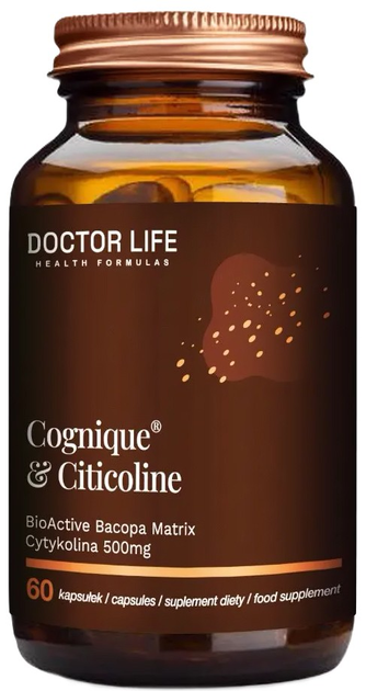 Suplement diety Doctor Life Cognique and Citicoline 60 kapsułek (5905692385105) - obraz 1