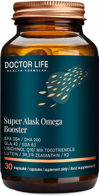 Дієтична добавка Doctor Life Super Alask Omega Booster 60 капсул (5905692385341) - зображення 1