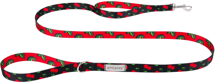 Повідець Amiplay BeHappy класичний 150 см S Cherry (5907563281707) - зображення 1