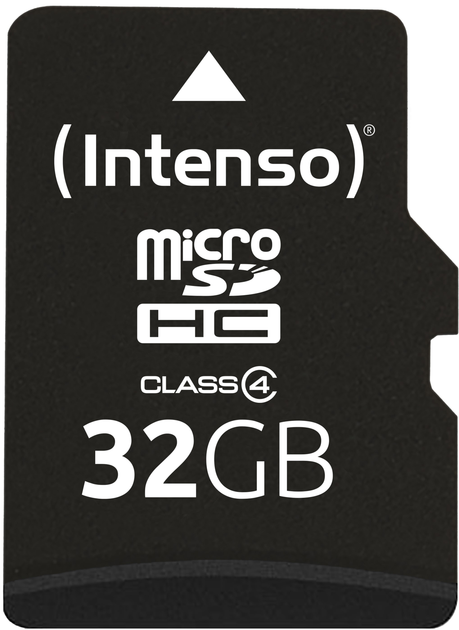 Карта памяти Intenso microSDHC Class 4 32GB + SD адаптер (3403480) - изображение 2