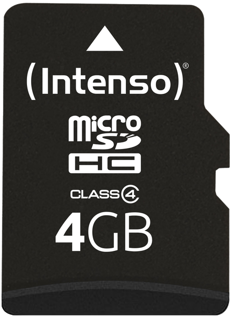 Карта памяти Intenso microSDHC Class 4 4GB + SD адаптер (3403450) - изображение 2