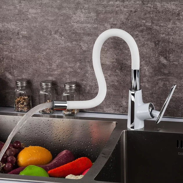 Смеситель для кухни с гибким изливом FRAP F4458 - Фото 3 Смеситель для кухни с гибким изливом FRAP F4458 - изображение 3