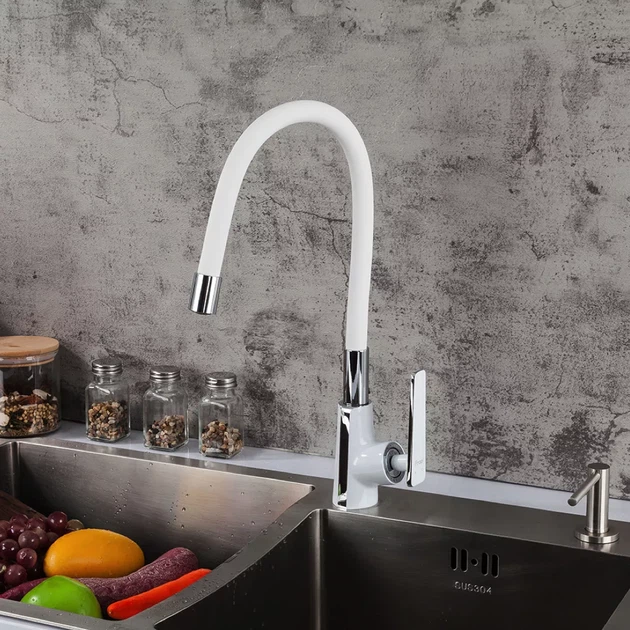 Смеситель для кухни с гибким изливом FRAP F4458 - Фото 2 Смеситель для кухни с гибким изливом FRAP F4458 - изображение 2
