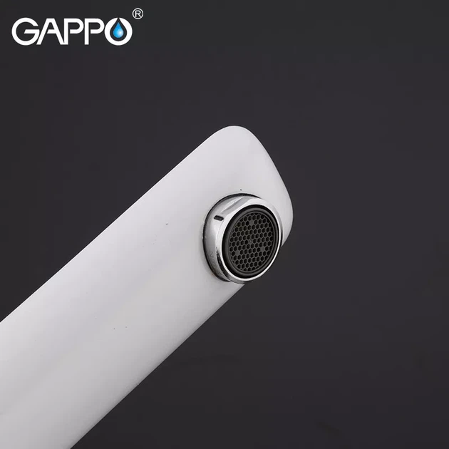 Змішувач для умивальника GAPPO G1048-2, білий/хром G1048-2 - изображение 4