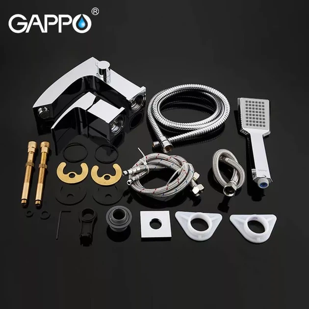 Змішувач для ванни на борт GAPPO G1107, хром G1107 - зображення 4