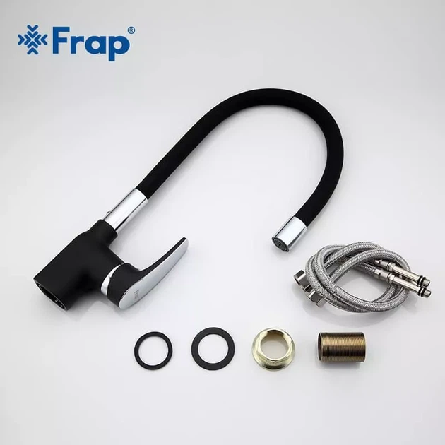 Змішувач для кухні з гнучким виливом FRAP F4453-04 - зображення 5
