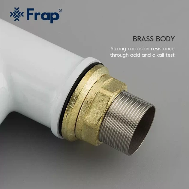 Змішувач для кухні з гнучким виливом FRAP F4049 - зображення 4