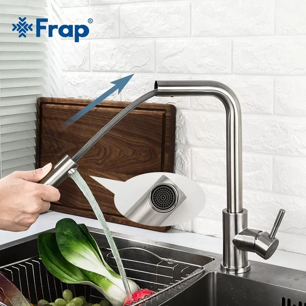 Смеситель для кухни с выдвижным изливом FRAP F60899 - изображение 2