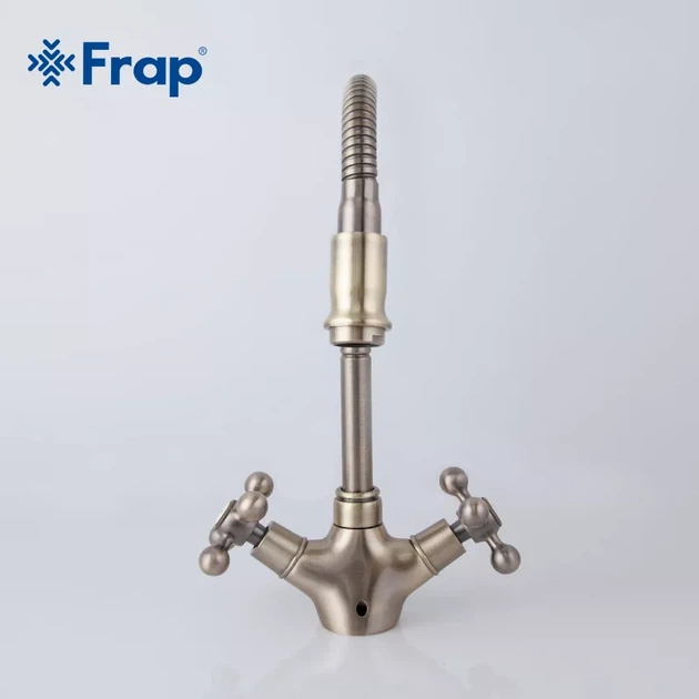 Змішувач для кухні з гнучким виливом FRAP F4319-4 - зображення 3