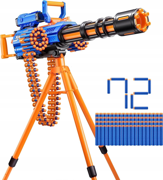 Wyrzutnia Zuru X-Shot Insanity Motorized Rage Fire 72 strzałki 36605 (4894680027039) - obraz 1