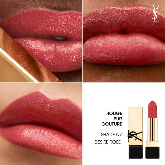 Помада для губ Yves Saint Laurent Rouge Pur Couture Caring Satin