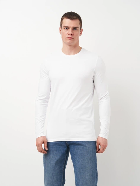 Лонгслив мужской Piazza Italia 85266-13 XL Белый (2085266002065