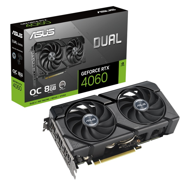 Видеокарта Asus GeForce RTX 4060 8GB GDDR6 Dual Evo OC (DUAL-RTX4060-O8G-EVO) - изображение 1