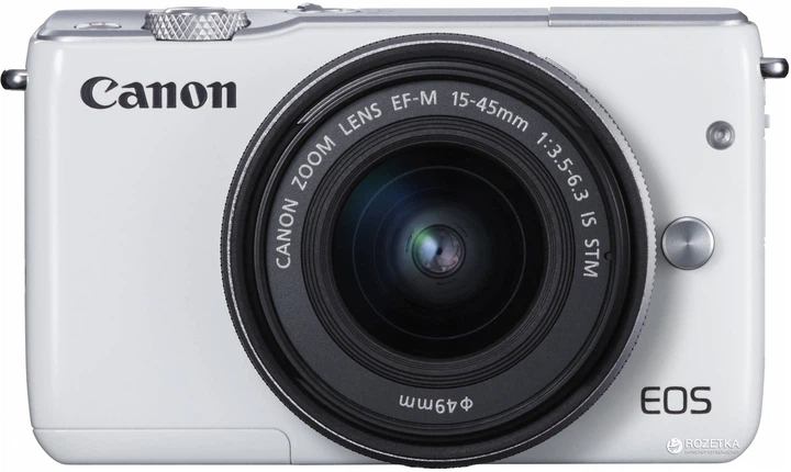 ❤️カメラカバー付き❤️Wi-Fi &自撮り❤️Canon EOS M10 Фотоапарат Canon EOS M10 15-45mm IS STM Kit White (0922C040