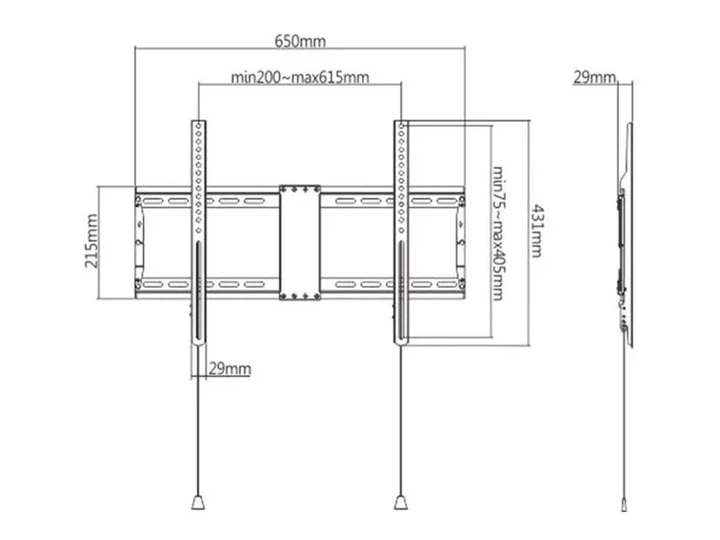 Настінне кріплення Gembird WM-80F-01 - изображение 2