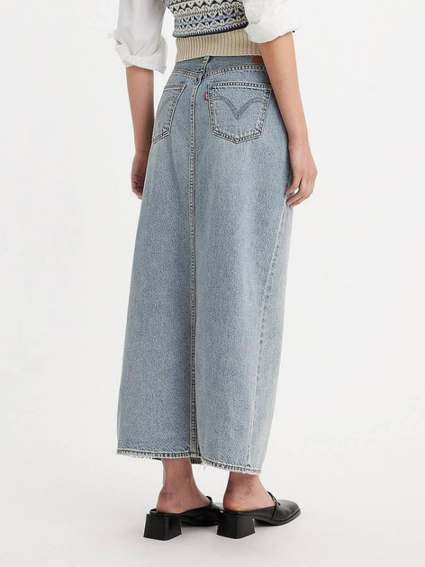 Spódnica trapezowa damska jeansowa Levi's Ankle Column Skirt A7512-0000 24 Niebieska (5401128874569) - obraz 2