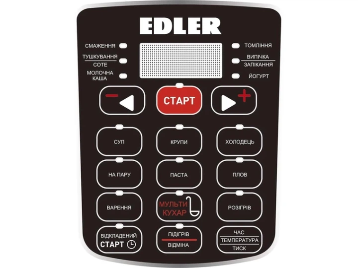 Мультиварка-скороварка EDLER ED-PC1806 - изображение 3