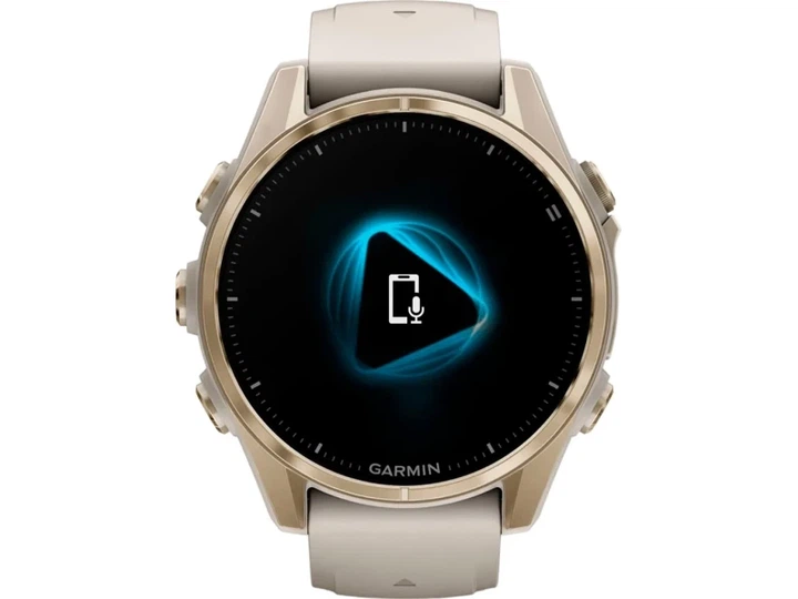 Спортивний годинник Garmin Fenix 8 43mm AMOLED Sapphire Soft Gold w. Fog Gray/Dark Sandstone S. Band (010-02903-10/11) - изображение 5