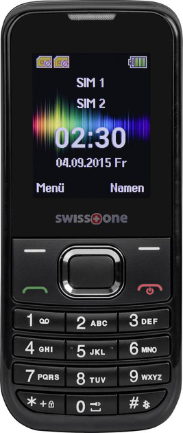 Telefon komórkowy Swisstone SC230 Black (4260117672637) - obraz 1