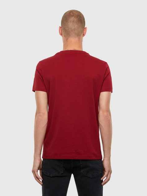 T-shirt męski Diesel T-DIEGOS-N22 A008280HAYU44J XXL (7US) Bordowy (8059010150580) - obraz 2