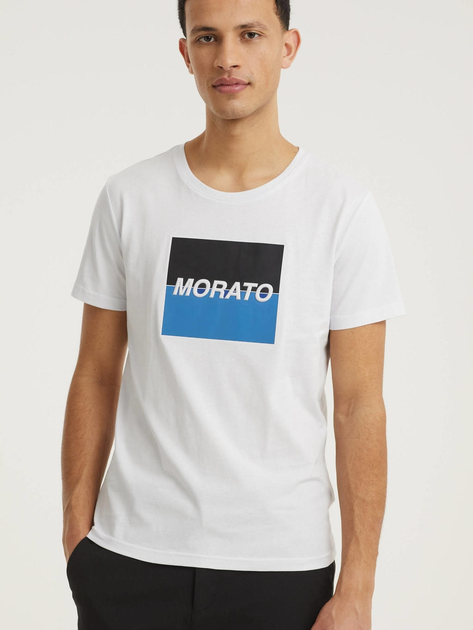 T-shirt męski Antony Morato MMKS01992FA100144-1000 2XL Biały (8052136096848) - obraz 1