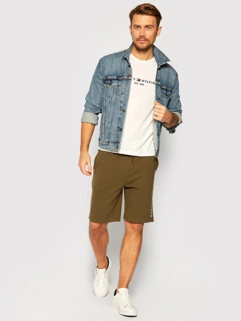 Koszulka męska basic Tommy Hilfiger MW0MW11465-118 M Biała (8719858444530) - obraz 3