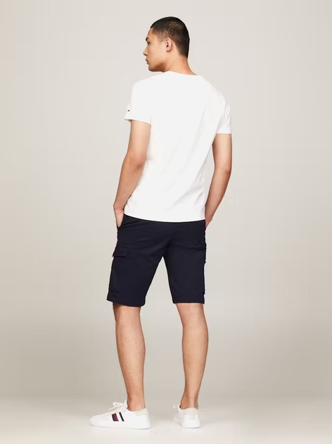 Koszulka męska basic Tommy Hilfiger MW0MW16171-118 L Biała (8720112572975) - obraz 4