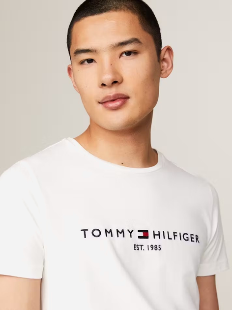 Футболка чоловіча Tommy Hilfiger MW0MW16171-118 M Біла (8720112572845) - зображення 5