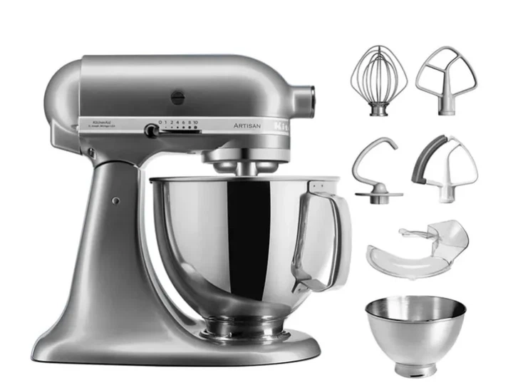 Кухонна машина KitchenAid Artisan 4,8 л 5KSM175PSECU з відкидним блоком срібляста - изображение 2