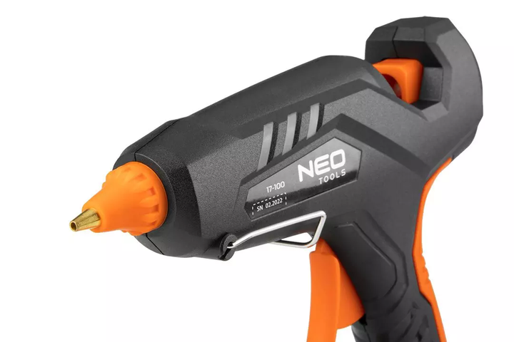 Набір клейового пістолета з аксесуарами NEO Tools 11 мм 60/100 Вт 17-100 (5907558465648) - зображення 3