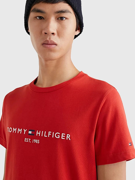 Футболка чоловіча Tommy Hilfiger MW0MW11797-XJV XL Червона (8720645717799) - зображення 5