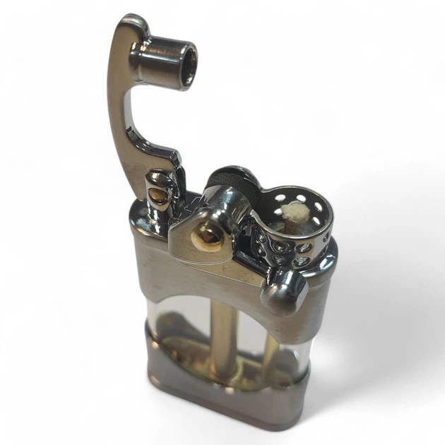 Зажигалка бензиновая ZORRO Steam Punk Round Z660 Silver