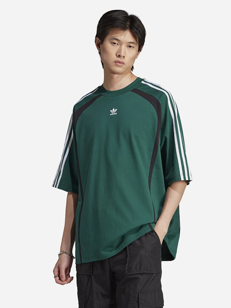 Футболка довга чоловіча Adidas IW3638 XL Зелена (4067886865242) - зображення 1