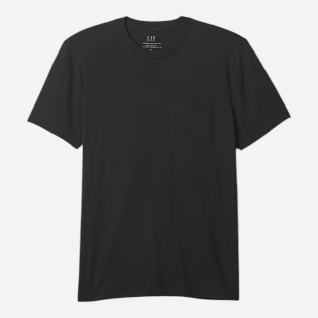 Футболка бавовняна довга чоловіча GAP 878111-20 XL Чорна (1200061907860) - зображення 4
