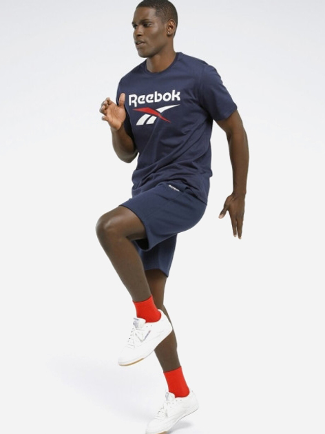 Koszulka męska bawełniana Reebok Identity Big 100071176 L Granatowa (4066763461096) - obraz 5