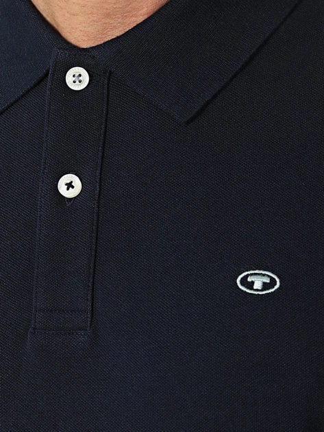 Поло чоловіче Tom Tailor 1027713 L Чорне (4064606001201) - зображення 4