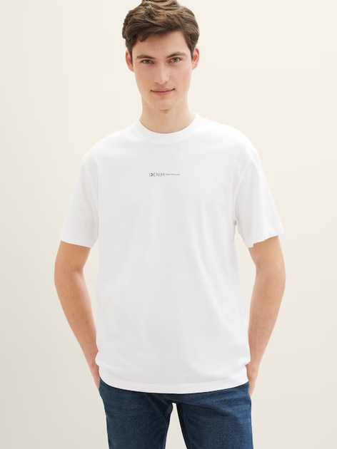 Koszulka męska Tom Tailor 1040880 XL Biała (4067672160193) - obraz 4