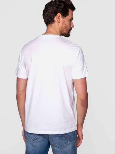 Футболка бавовняна чоловіча Lee Cooper OBUTCH-875 3XL Біла (5904347394677) - зображення 2