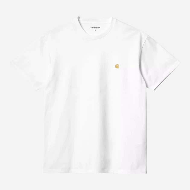 Футболка бавовняна довга чоловіча Carhartt WIP S/S Chase I026391-00RXX M Біла (4064958333586) - зображення 4