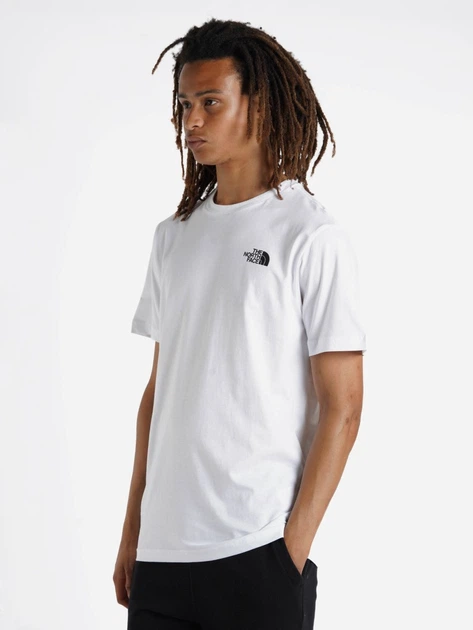 Koszulka męska bawełniana The North Face S/S Redbox NF0A87NPFN4 M Biała (196575424737) - obraz 3