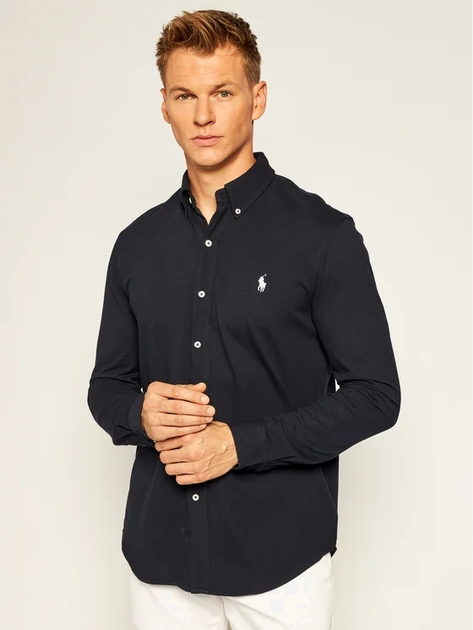 Сорочка чоловіча Polo Ralph Lauren PRL710654408016 XL Темно-синя (3615731620198) - зображення 1