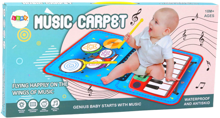 Muzyczna mata LEAN Toys 2w1 Pianino-perkusja (5905991010791) - obraz 3
