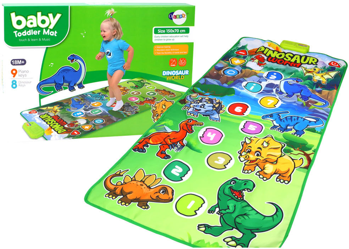 Танцювальний килимок LEAN Toys Динозаври (5905991005308) - зображення 3